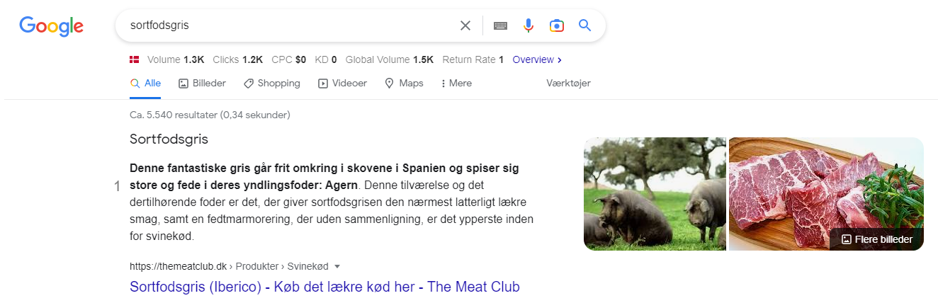 Featured snippets fra The meat club gennem LAZZAWEB