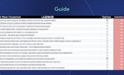 LAZZAWEB - Guide: Black Week Cheatsheet